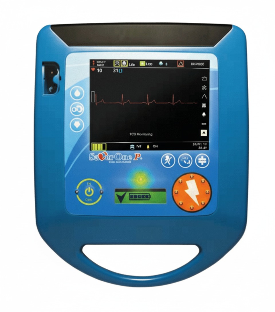 AED Saver 1 Pro (Fully Auto with Manual Override + Patient Monitoring, 360J) 